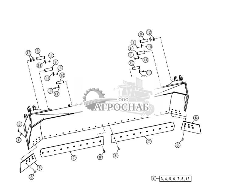 Полуподковообразный отвал (148 дюймов) - ST26459 333.jpg